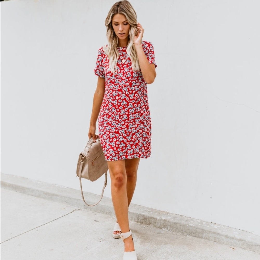 Floral Shirt Dress